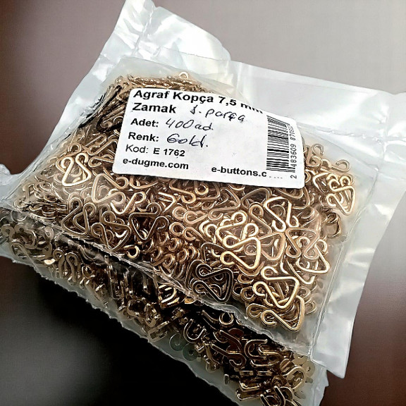 Agraf 7,5 mm Metal Zamak Promo Paket 200 Adet E 1762PROMO