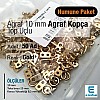 Agraf Kopça 10 mm 50 Adet Top Uçlu Numune Paketi E 1879 PROMO