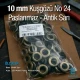 No 24 Kuşgözü Antik Sarı Çelik İç Çap 10 mm (250 Ad/Paket) ER0024PPKAS