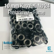 25/64" Eyelet Stainless Black Nickel Inner Diameter 10 mm (250 Pcs/Pack) ER0024PPKBN