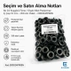 No 24 Kuşgözü Füme Siyah Nikel Paslanmaz 10 mm İç Çap 250 Adet/Paket, çanta ve ayakkabı üretiminde güvenilir kordon geçişi