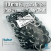 No 24 Kuşgözü Eskitme Gümüş Paslanmaz Çelik İç Çap 10 mm (250 Ad/Paket) ER0024PPKKO