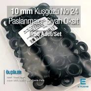 25/64" Eyelet Stainless Steel Black Oxide Inner Diameter 10 mm (250 Pcs/Pack) ER0024PPKSO