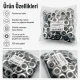 12 mm Stainless Metal Eyelet with Washer for Bags and Apparel, 100 pcs Pack