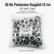 12 mm Stainless Metal Eyelet with Washer for Bags and Apparel, 100 pcs Pack