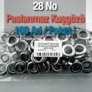 Kuşgözü No 28 Paslanmaz 13 mm 100 Ad / Paket ER0028PPK