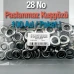 Kuşgözü No 28 Paslanmaz 13 mm 100 Ad / Paket ER0028PPK