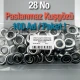Kuşgözü No 28 Paslanmaz 13 mm 100 Ad / Paket ER0028PPK