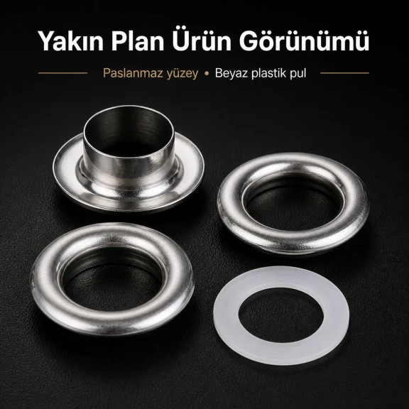 Eyelet 11/16" Stainless 17 mm 100 Ad / Pack ER0031PPK