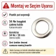 Kuşgözü No 34 Paslanmaz 28 mm Plastik Pul Seçenekli 50 Adet Paket, kalın kumaşlar için dayanıklı bağlantı elemanı