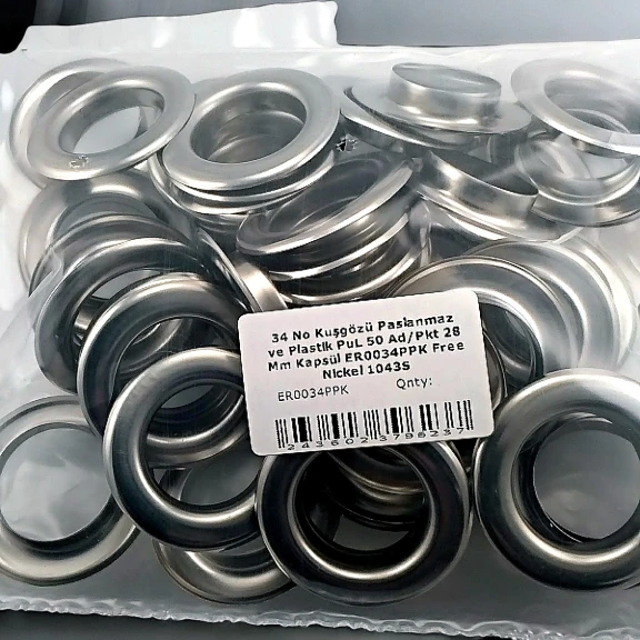 Kuşgözü No 34 Paslanmaz 28 mm 50 Ad / Paket ER0034PPK