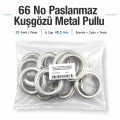 Stainless Steel Eyelet with Metal Washer 40.5 mm / 1.59 in Inner Diameter, 25 Pieces Pack ER0066PPK