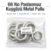 66 No Paslanmaz Kuşgözü Metal Pullu 25 Adet Paket ER0066PPK