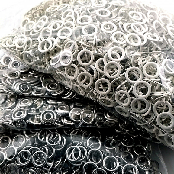 8 mm Bebe Çıt Çıtı 250 Adet Kemik Renk Klikıt Çıtçıt ERBCLK0008PKKemik