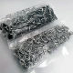 Pearlescent Prong Snap Fasteners Black with Pearl 10.5 mm- 0,41" Stainless 100 Pieces/Pack ERBCLK0008SSD