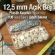 12,5 mm Çıtçıt Takımı Açık Bej Plastik Kapaklı - Gümüş 3 Alt Parça 100 adet/pkt ERC00125PLABej