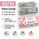 12,5 mm 54 Sistem Açık Pudra Plastik Kapaklı Bebe Pembe Çıtçıt 100 Takım ERC00125PLBPembe