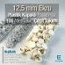 12,5 mm Çıtçıt Takımı Ekru Plastik Kapaklı - Gümüş 3 Alt Parça 100 adet/pkt ERC00125PLEcru