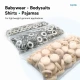 12.5 mm Bone Plastic Capped Snap Fastener Set for 54 System Garments