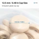 12.5 mm Bone Plastic Capped Snap Fastener Set for 54 System Garments