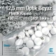 12,5 mm Çıtçıt Takımı Optik Beyaz Plastik Kapaklı - Gümüş 3 Alt Parça 100 adet/pkt ERC00125PLOBeyaz