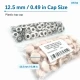 12.5 mm / 0.49 in 54 System Light Salmon Plastic Capped Snap Fastener for babywear and lightweight textile applications