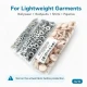 12.5 mm / 0.49 in 54 System Light Salmon Plastic Capped Snap Fastener for babywear and lightweight textile applications