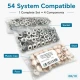 12.5 mm / 0.49 in 54 System Light Salmon Plastic Capped Snap Fastener for babywear and lightweight textile applications