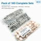 12.5 mm / 0.49 in 54 System Light Salmon Plastic Capped Snap Fastener for babywear and lightweight textile applications