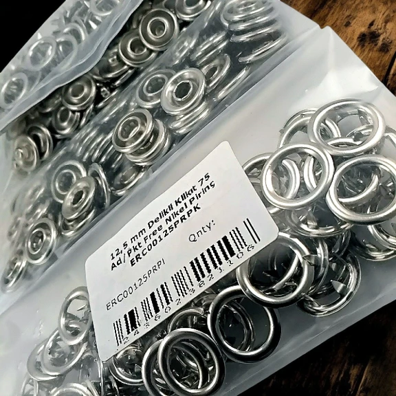 12.5 mm Perforated Click Brass Snap Fastener 75 Pieces / Pack ERC00125PRPK