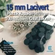 15 mm Çıtçıt Takımı Plastik Lacivert Kapaklı 100 adet/pkt ERC0015PLDBlue