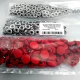 15 mm Snap Fastener Set with 0,59" Plastic Cover Red 100 pieces/pack ERC0015PLDRed