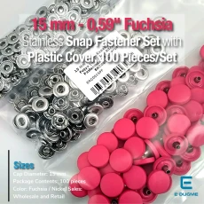 15 mm Snap Fastener Set with 0,59