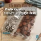 15 mm Snap Fastener Set with 0,59" Plastic Cover Brown 100 pieces/pack ERC0015PLKhv