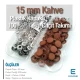 15 mm Snap Fastener Set with 0,59" Plastic Cover Brown 100 pieces/pack ERC0015PLKhv