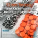 15 mm Çıtçıt Takımı Plastik Kapaklı Turuncu 100 adet/pkt ERC0015PLOrg