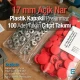 17 mm Plastik Kapaklı Çıtçıt Takımı Açık Nar 100 adet/pkt ERC0017PLANar