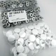 Plastic Cap Snap Fastener Set with 17 mm - 0,67" White 100 pieces/pack ERC0017PLBeyaz