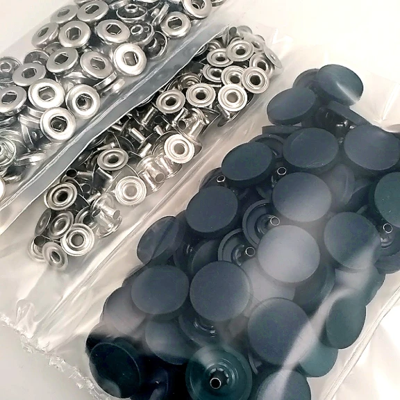 17 mm Çıtçıt Takımı Plastik Lacivert Kapaklı 100 adet/pkt ERC0017PLDBlue