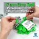 Plastik Kapaklı Çıtçıt Takımı 17 mm Elma Yeşili 100 adet/pkt ERC0017PLEYesil