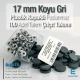 17 mm Çıtçıt Takımı Plastik Koyu Gri Kapaklı 100 adet/pkt ERC0017PLGri