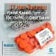 17 mm Plastik Kapaklı Çıtçıt Takımı Turuncu 100 adet/pkt ERC0017PLOrange