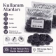 17 mm Patlıcan Moru Plastik Kapaklı Çıtçıt Takımı - 100 Takım ERC0017PLPMoru
