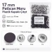 17 mm Patlıcan Moru Plastik Kapaklı Çıtçıt Takımı 100 Takım ERC0017PLPMoru
