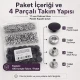 17 mm Patlıcan Moru Plastik Kapaklı Çıtçıt Takımı - 100 Takım ERC0017PLPMoru