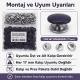 17 mm Patlıcan Moru Plastik Kapaklı Çıtçıt Takımı - 100 Takım ERC0017PLPMoru