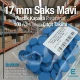17 mm Çıtçıt Takımı Plastik Kapaklı Saks Mavi 100 adet/pkt ERC0017PLSMavi