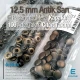 12.5 mm 0.49" Slightly Domed Stainless Steel Snap Fastener Antique Yellow Snap Button 54 System 100 Pieces / Pack ERCA00125PAS