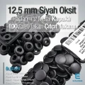 Çıtçıt Düğme 12,5 mm Paslanmaz Siyah Oksit 100 Takım ERCA00125PSO