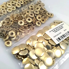 Çıtçıt Düğme 15 mm Gold Renk Saç 54 Sistem Çıtçıt 100 Ad / Paket ERCA0015PGold